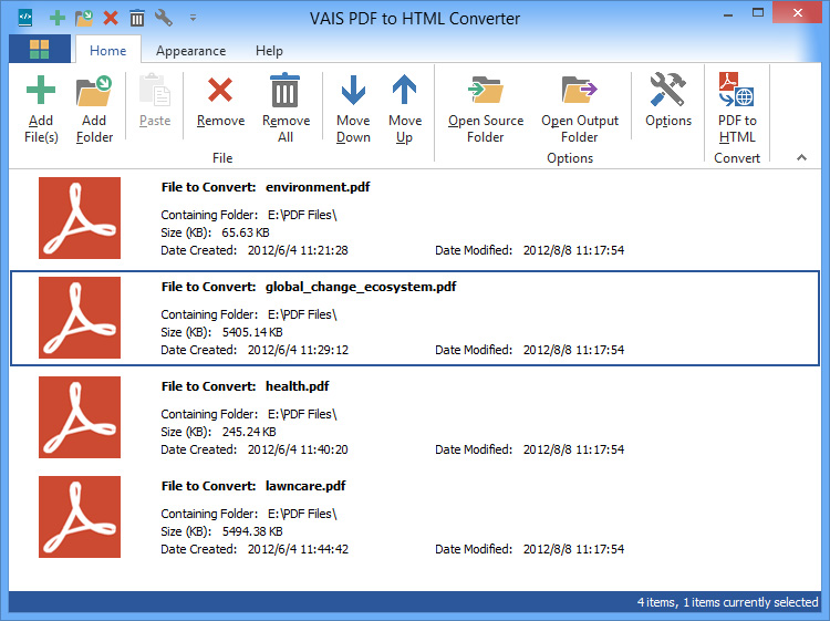 Windows 10 VAIS PDF to HTML Converter full
