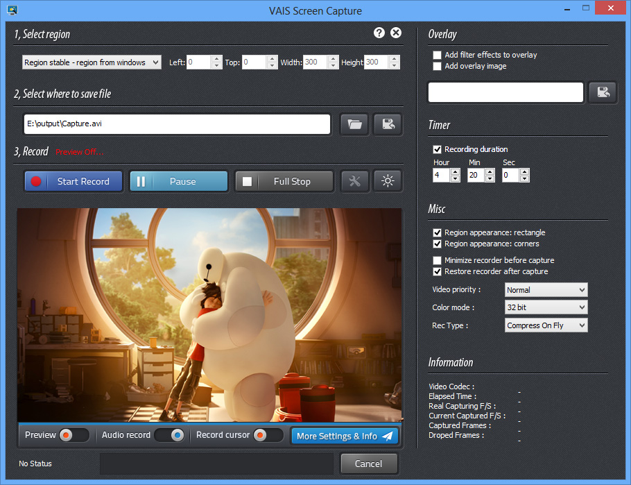 VAIS Screen Capture Screenshot